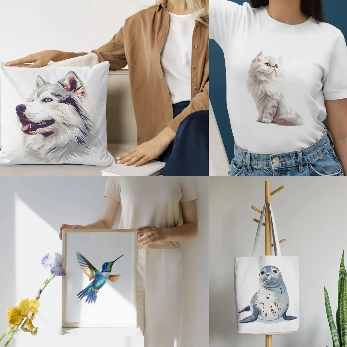 Animal Clipart Bundle: 1500+ PNG Images, Commercial Use (Digital Download)