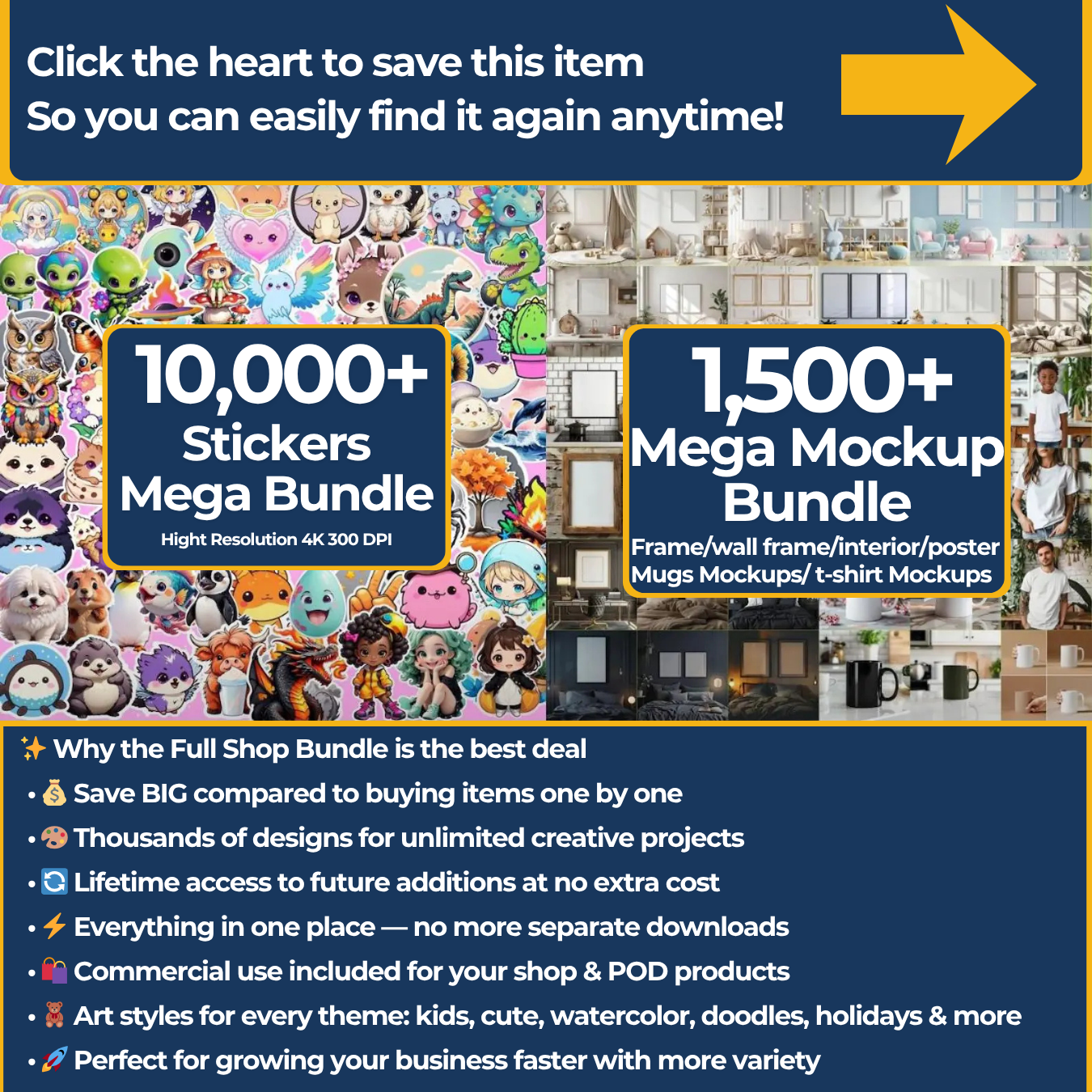 Entire Shop Mega Bundle: 90,000+ Designs (Lifetime Access, Instant Download, Commercial Use)