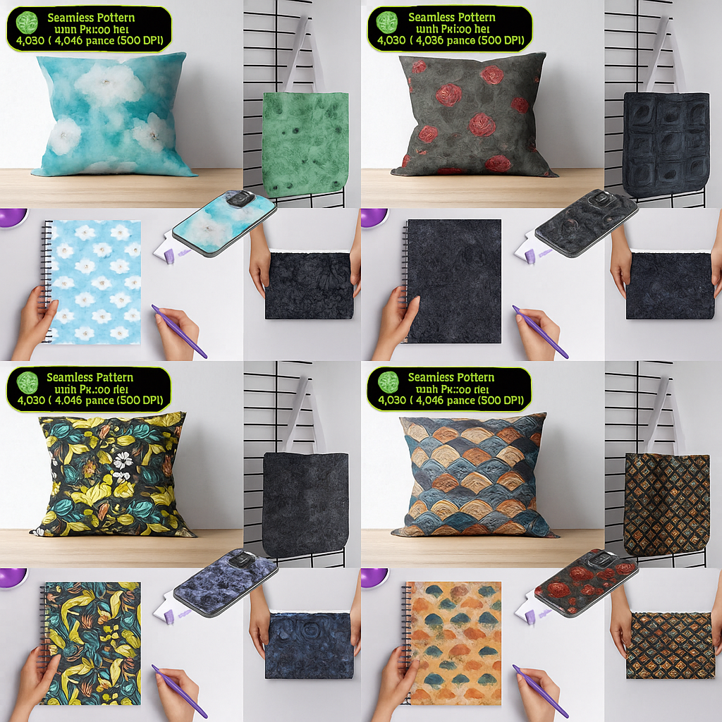 Seamless Patterns Mega Bundle: 30,000+ Digital Papers & Backgrounds (Lifetime Access, Commercial Use)