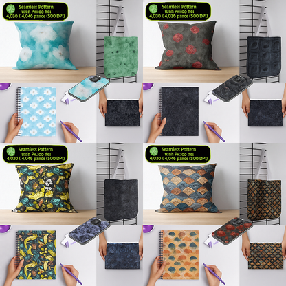 Seamless Patterns Mega Bundle: 30,000+ Digital Papers & Backgrounds (Lifetime Access, Commercial Use)