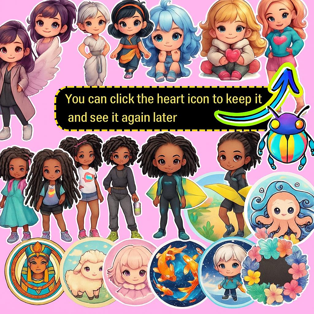 Sticker Mega Bundle: 10,000+ Digital Stickers (Printable PNG Files, Instant Download)