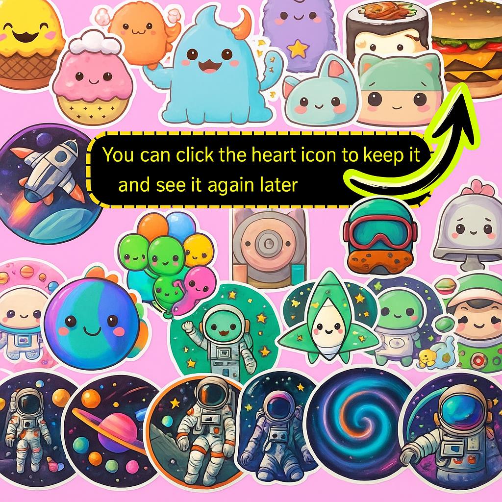 Sticker Mega Bundle: 10,000+ Digital Stickers (Printable PNG Files, Instant Download)