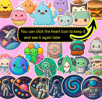 Sticker Mega Bundle: 10,000+ Digital Stickers (Printable PNG Files, Instant Download)